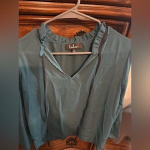 Lulu's Teal Women's Blouse